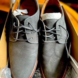 Johnston & Murphy men’s grey nubuck shoes size 10 - worn once.